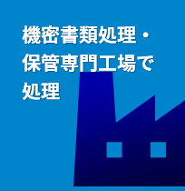 機密書類処理・保管専門工場で処理